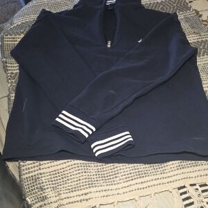 Women S Navy Quarter-Zip Pullover Sweater
